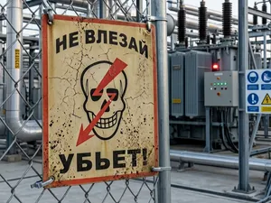 Soviet Electrical Warning Sign