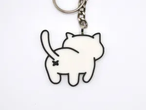 Neko Atsume Cat Keyring Cute Keychain Kitten