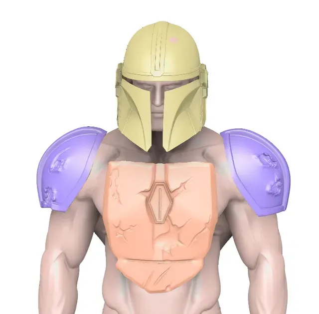 WEARABLE Mandalorian Helmet/Chest/Shoulders Armor — Image 6 of 17