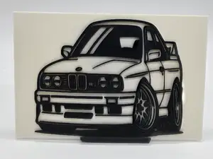 2D Wall Art BMW E30 M3 TinyCar