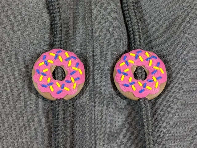 Simpson's Doughnut Hoodie Drawstring Bead