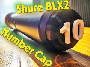 Shure BLX2 Wireless Microphone Number Cap
