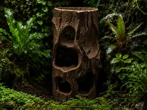 Multilevel Log Hideout –Terrarium & Aquarium Decor