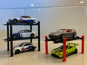 Diecast 1:64 Scale 4-Post Lift Display (No glue)