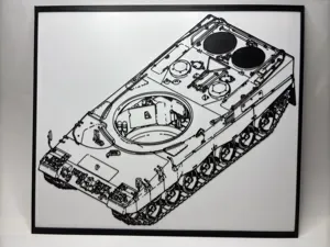 Kampfpanzer Leopard 2 - Hull - Blueprint