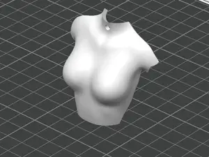Female torso keychain