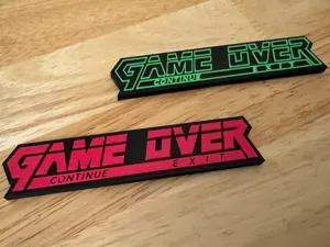 GAME OVER (Metal Gear Solid) - Fridge Magnet