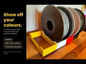Expandable Spool Holder for Bambu Lab Spools