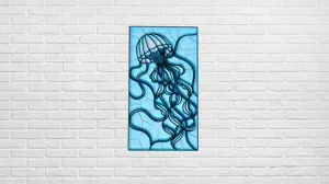 Jelly Fish Nautical Mandala 3D Layer Art