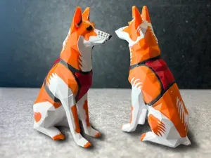Low Poly Red Heeler