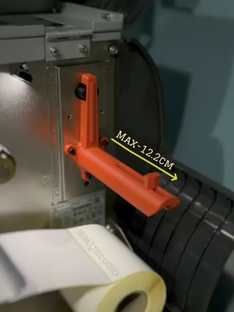 Zebra ZT410 Adjustable Roll Holder (Ø 3.9–12.2 cm) — Image 5 of 7