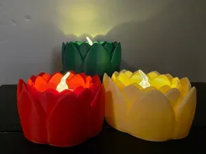 Lotus LED Tealight Holder