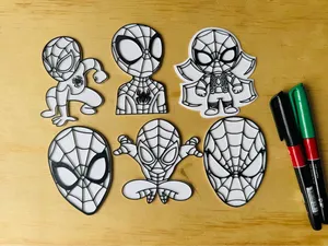 pack de manualidades para colorear spiderman