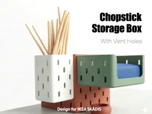 IKEA Skadis pegboard Chopstick holder modular