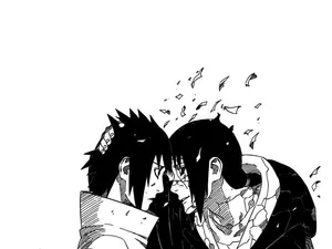 Sasuke & Itachi - Manga Panel Relief