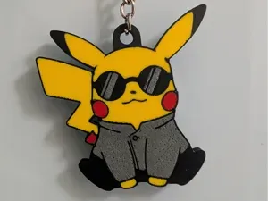 Satoru Gojo Pikachu Keychain