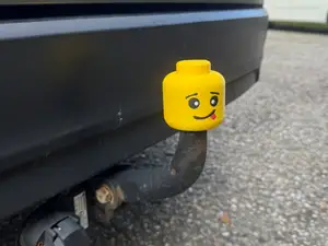 Funny  Brick Head Tow Hitch Ball Cover