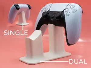 PS5 Controller Stand Dual & Single by Pork3D.com
