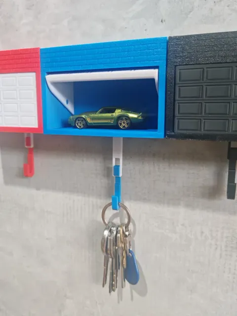 Car Garage Key Holder with Opening Door — Image 7 of 8