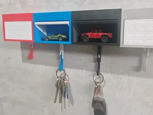 Car Garage Key Holder with Opening Door