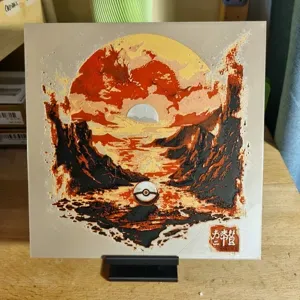 Pokeball at sunset in Chinese style (Hueforge)