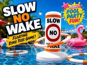 No Wake Buoy – Floating Pool Ring Toss Party Game