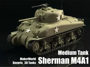 Sherman M4A1 Medium Tank United States Army 1/35
