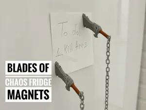 Blades of chaos - fridge magnet
