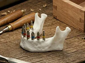 Anatomical jaw bone Hex Bit Holder screwdriver