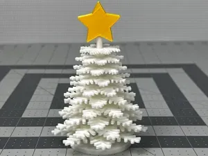 Snowflake Spinning Christmas Tree