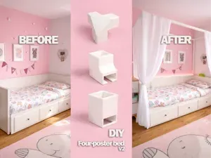 IKEA Hemnes Himmelbett-Upgrade V2