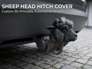 Sheep Head Trailer Hitch Cover – Car Tow Ball Cap