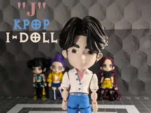 "J" Chibi Kpop I-Doll Flexi (Jinu Inspired Doll)