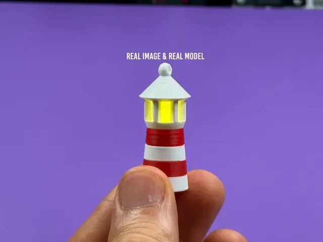 Tiny Glowing Lighthouse Earring, Pendant, Keychain — Фото 2 из 5