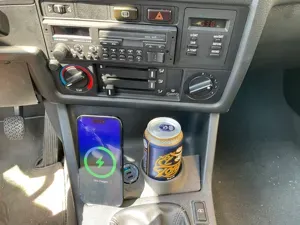 BMW E30 cup holder magsafe charger for ashtray