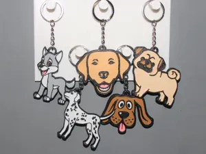 Porte clé Chien lot de 5