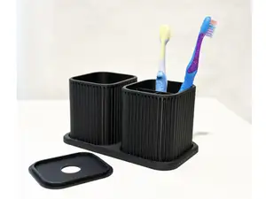 Modern toothbrush organizer