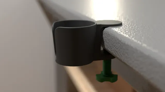 Desk Clamp Cupholder – Holder, 3D Printed — Image 11 of 13