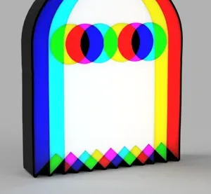 Optical Illusion - Trippy Ghost LED Lamp