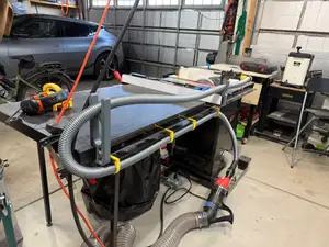 Saw Stop Table Saw Over Arm Dust Collector