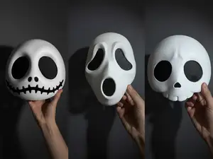 2025 Halloween Mask (Ghost and Jack Cute)