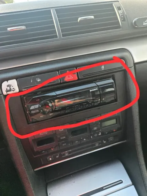 Audi A4 B6 Single DIN Radio Adapter / Fascia Frame — Image 2 of 4