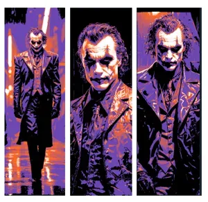 The Joker rules the night - Set of 3 Bookmarks - Hueforge