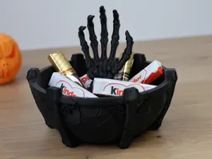 Halloween Skeleton Hand Candy Bowl
