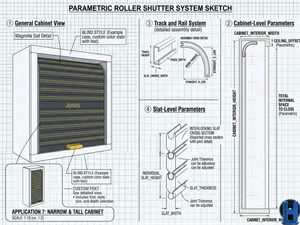 Fully Parametric Roller Shutter System