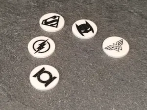 DC Superhero Shopping Cart Tokens