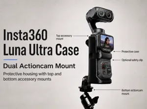 Case with Action-Cam Mount for Insta360 Luna Ultra