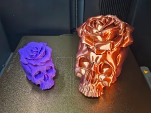 Valentine Skull with rose - interesting gift