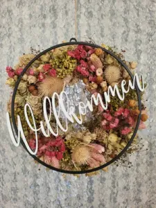 Willkommen Türschild Welcome door sign