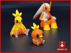 #255 TORCHIC Pokemon Mini Figure